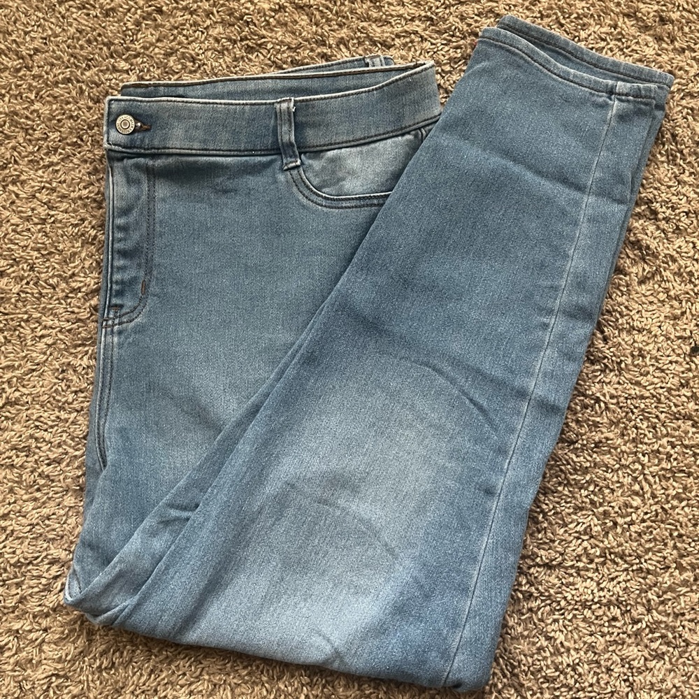 blue Isaac Mizrahi skinny jeans(size xl)